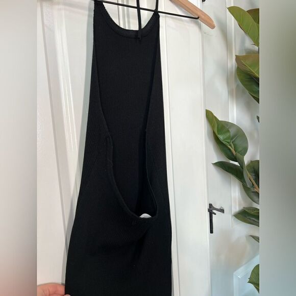 Better be black halter dress size large backless women’s vacation mini dress B55 - Picture 3 of 5